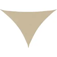vidaXL Zonnescherm driehoekig 4,5x4,5x4,5 m oxford stof beige