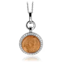 Orphelia Hanger + Ketting Rose Gold Sheet Zirconiumonum ZH-4820/1