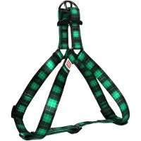 Waudog Green Tartan Harnas / Hondentuigje - Nylon - Breedte: 25 mm - Borstomtrek: 60 - 90 cm (GELIEVE ALVORENS BESTELLEN OPMETEN)