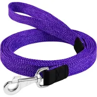 Waudog Canvas Hondenlijn / Hondenriem - Gevlochten Katoen - Paars gemêleerd - Breedte: 25 mm - Lengte: 200 cm