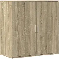 vidaXL Dressoir 79x38x80 cm bewerkt hout sonoma eikenkleurig