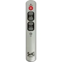 Seki Universele afstandsbediening- Slim- Werkt alleen op infrarood- Slim Zilver