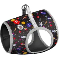 Waudog Nasa Harnas / Hondentuigje - Polyester - Reflecterend - Gratis QR tag - XS1 - Borstomtrek: 24 - 27 cm - Nekomtrek: 18 - 20 cm (GELIEVE ALVORENS BESTELLEN OPMETEN)