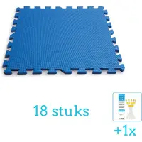 OEM - Zwembad Ondergrond - Zwembadtegels 50x50 cm - 8 Tegels - Volumebundel - Vloertegels - 18-delig