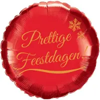 Grabo Prettige Feestdagen Folieballon, 45 cm