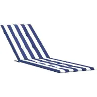 vidaXL Terrasstoelkussen gestreept oxford stof blauw en wit