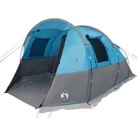 vidaXL - Tunneltent - 4-persoons - waterdicht - blauw