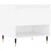 vidaXL Salontafel 50x46x50 cm bewerkt hout wit