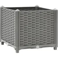 vidaXL Plantenbak verhoogd 40x40x38 cm polypropeen