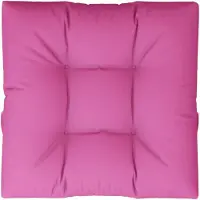 vidaXL Palletkussen 80x80x12 cm stof roze