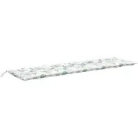 vidaXL Tuinbankkussen bladpatroon 200x50x7 cm stof