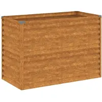 vidaXL Verhoogde tuinbak 100x50x69 cm cortenstaal