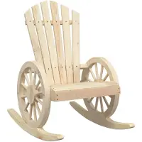 vidaXL Schommelstoel Adirondack massief vurenhout