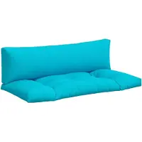 vidaXL Palletkussens 2 st oxford stof turquoise