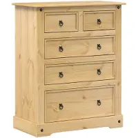 vidaXL Ladekast Corona 92x48x114 cm massief grenenhout