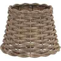 vidaXL Lampenkap Ø20x15 cm wicker bruin