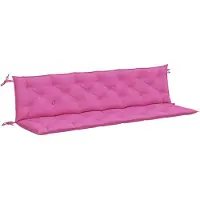 vidaXL Tuinbankkussens 2 st 200x50x7 cm stof roze
