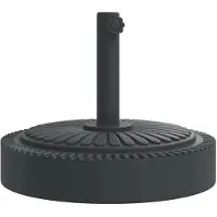 vidaXL Parasolvoet voor stokken van Ø38 / 48 mm 25 kg rond