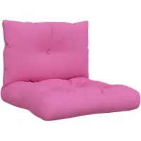 vidaXL Palletkussens 2 st oxford stof roze
