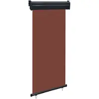 vidaXL Balkonscherm 105x250 cm bruin