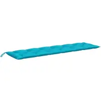 vidaXL Tuinbankkussen 200x50x7 cm stof turquoise