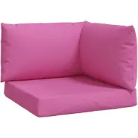 vidaXL Palletkussens 3 st oxford stof roze