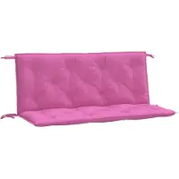vidaXL Tuinbankkussens 2 st 120x50x7 cm stof roze