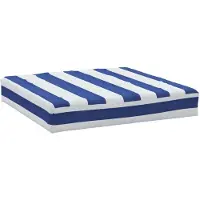 vidaXL Palletkussen gestreept 60x60x8 cm oxford stof blauw en wit