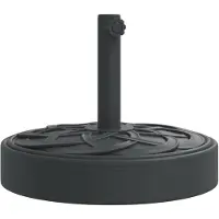 vidaXL Parasolvoet voor stokken van Ø38 / 48 mm 25 kg rond