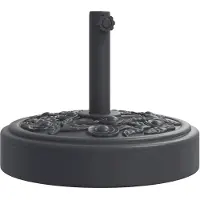 vidaXL Parasolvoet voor stokken van Ø38 / 48 mm 25 kg rond