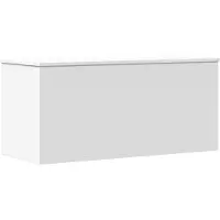 vidaXL Opbergbox 100x42x46 cm bewerkt hout wit