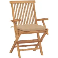The Living Store Tuinstoelenset - Hout - 2 stuks - Teakhout - 55 x 60 x 89 cm - Lichtgewicht