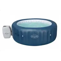 Bestway Lay-Z-Spa Milan - Jacuzzi - Opblaasbaar - Zwembad - Hottub - Zwembadbescherming - Massagefunctie - Bruin - 196 x 196 cm