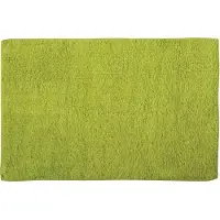 MSV Badkamerkleedje/badmat voor op de vloer - appelgroen - 45 x 70 cm - Badmatjes