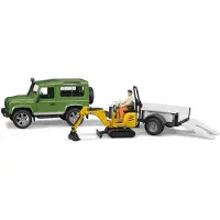 BRUDER Auto Landrover Defender Met Micrograafmachine