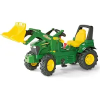 Rolly Toys John Deere Tractor Schakel met Rubberwielen