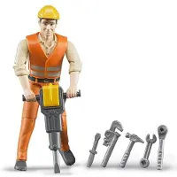 BRUDER Wegwerker Met Accessoires 60020