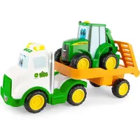 John Deere Speelgoed transportset met vrachtauto en tractor