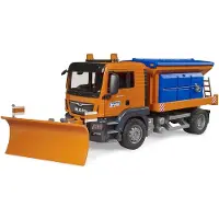 MAN Bruder TGS Strooiwagen met sneeuwploeg 1:16