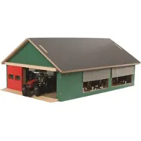 Kids Globe Stal met Windbreekgaas 1:32