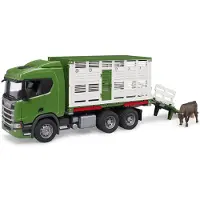 BRUDER 03548 - Scania Super 560R Veetransportwagen met Koe