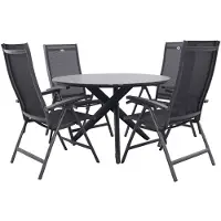 Hartman Salvatore/Dublin verstelbare tuinset - 120 cm. - 5-delig