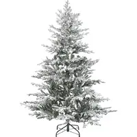 Beliani BRISCO - Kerstboom verlicht - Wit - 180 cm - Synthetisch materiaal