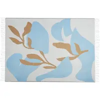 Beliani Plafond, Deken beige / blauw 130 x 170 cm HAKUI (130 x 170 cm)