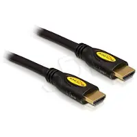 DeLOCK 82583 HDMI-kabel HDMI Aansluitkabel HDMI-A-stekker 2 m Zwart Verdraaid, Vergulde steekcontacten, Afgeschermd (drievoudig), 4K UHD