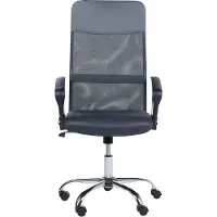 Beliani DESIGN - Bureaustoel - Grijs - Mesh