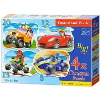 Castorland Puzzel 4 in 1 (8+12+15+20 stuks) Auto's 43057