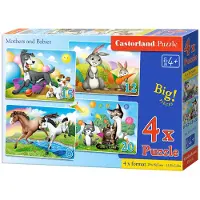 Castorland Puzzel 4 in 1 (8+12+15+20 stuks) Moeders en Jongen 41053