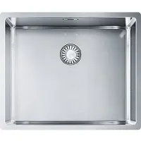 Franke Maris Inbouwspoel, roestvrijstalen spoelbak BXX 210/110-50, met drukknop, roestvrij staal, vanaf 55 cm, artikelnummer 127.0375.