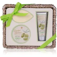Accentra Badeset ESSENTIAL BOTANICS - CLASSICS in Seegraskorb, inkl. 60ml Hand- & Nagelcreme, 60g Badefizzer